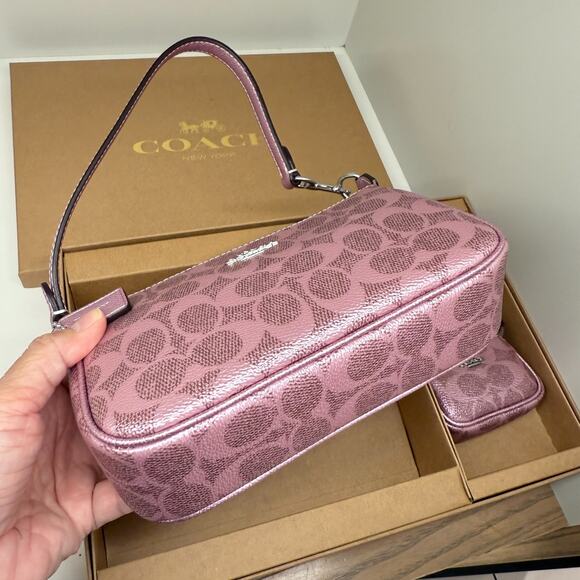 Coach Boxed Nolita 19 And Nolita Bag Charm Set CCK96 Pink/Rose - Picture 6 of 13